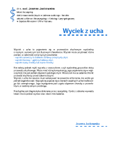 Wyciek z ucha
